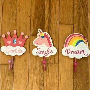 Createtology hooks-Set of 3 For girl room